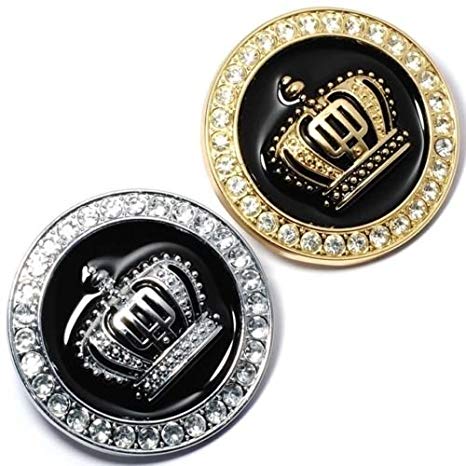 Diamond & Silver VIP Logo - Incognito-7 3D Laxury Vip King Diamond Crown Logo Metal Badge Emblem ...