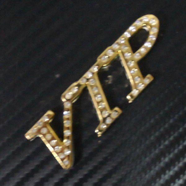 Diamond & Silver VIP Logo - Online Shop Car Metal Gold Crystal Diamond VIP V I P Trunk Side ...