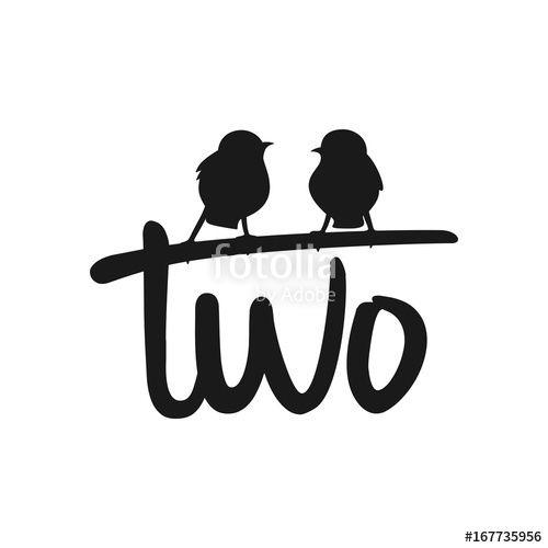 2 Birds Logo - two birds logo vector.