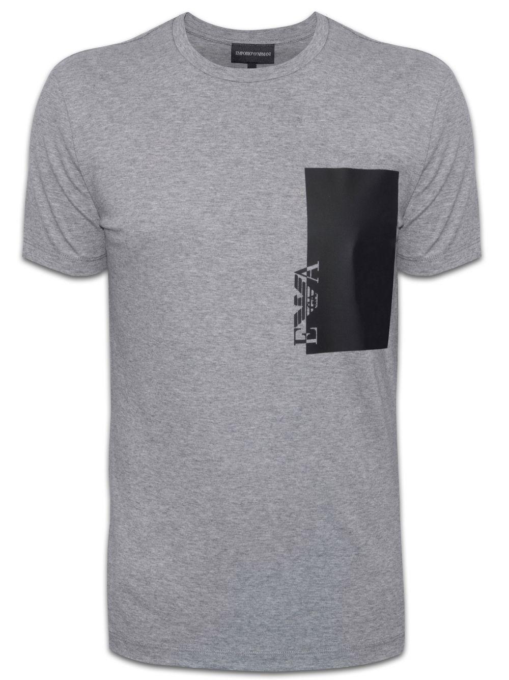 Grey Square Logo - Shop Now For Mens Emporio Armani | T-Shirts Available Now A/W 16
