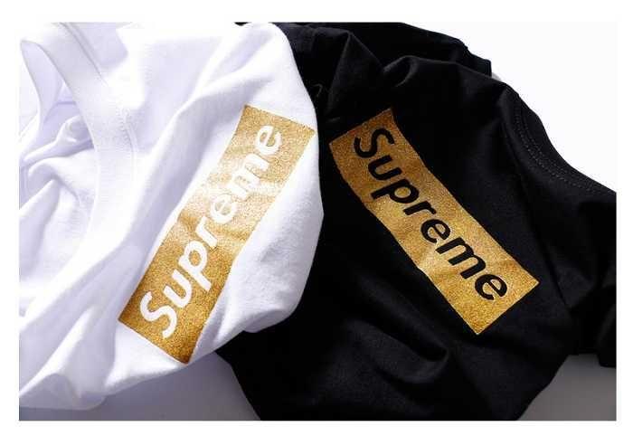 Golden Supreme Logo - New Superwe Golden Logo White Tee With Low Prices at Kanyewestshoe