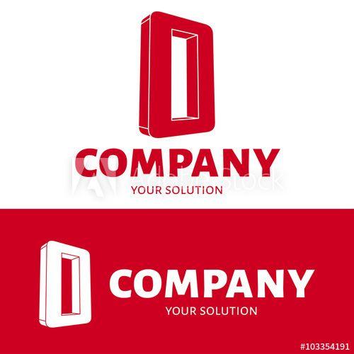 Red Letter O Logo - Vector letter O logo. Brand logo O for the company in the form of 3D ...