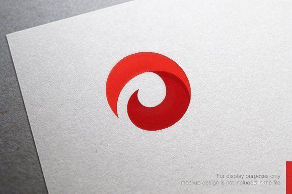 Red Letter O Logo - Abstract Letter O Logo by nospacestore. Graphics
