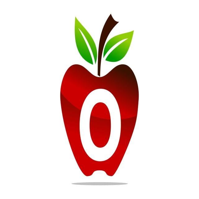 Red Letter O Logo - Apple Letter O Logo Design Template Vector, Design, Eating, Food PNG ...