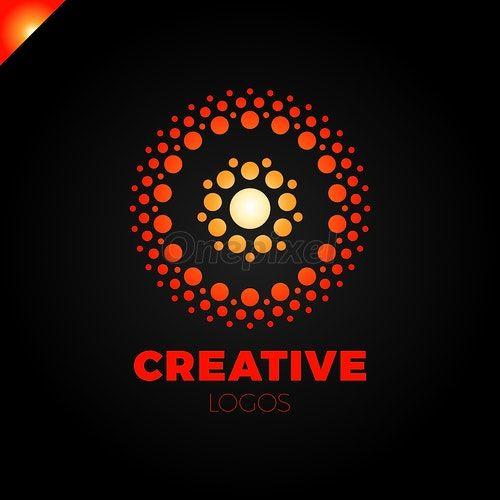 Red Letter O Logo - Clever and creative, dots or point letter O logo. Smart - 3864040 ...