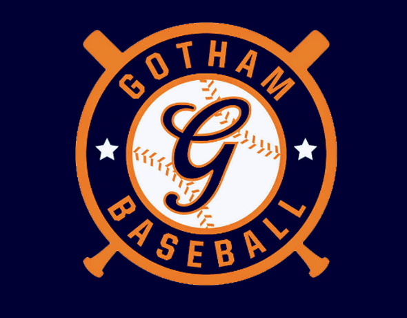 Blue Baseball Logo - Gotham Baseball Unveils New Logo | Chris Creamer's SportsLogos.Net ...