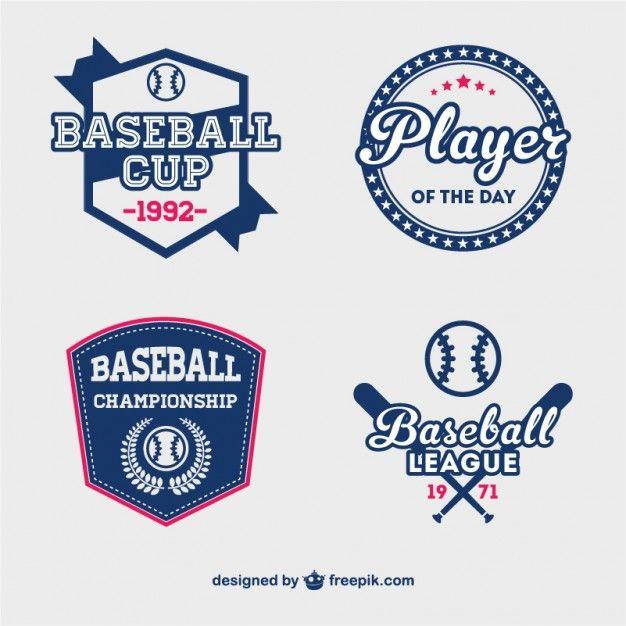 Blue Baseball Logo - Blue baseball cup labels Vector | Free Download