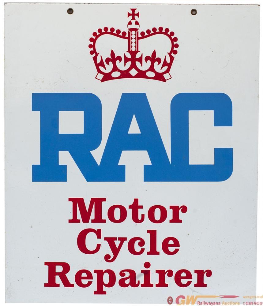 RAC Advertisement Logo - Motoring Advertising Double Sided Sign RAC / Motoring