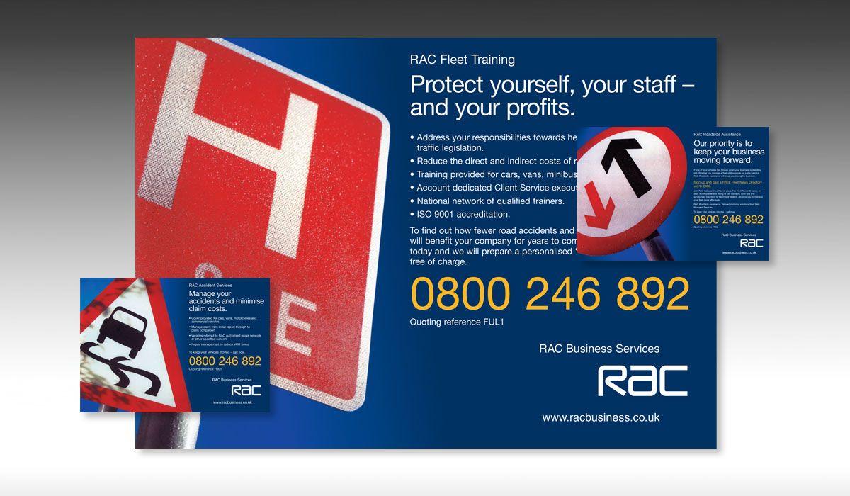 RAC Advertisement Logo - Teigndesign - Advertising Designers in Teignmouth Devon