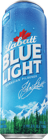 Labatt Blue Light Logo - Labatt's Blue Light (24 OZ CAN) : Light Lager : BevMo!