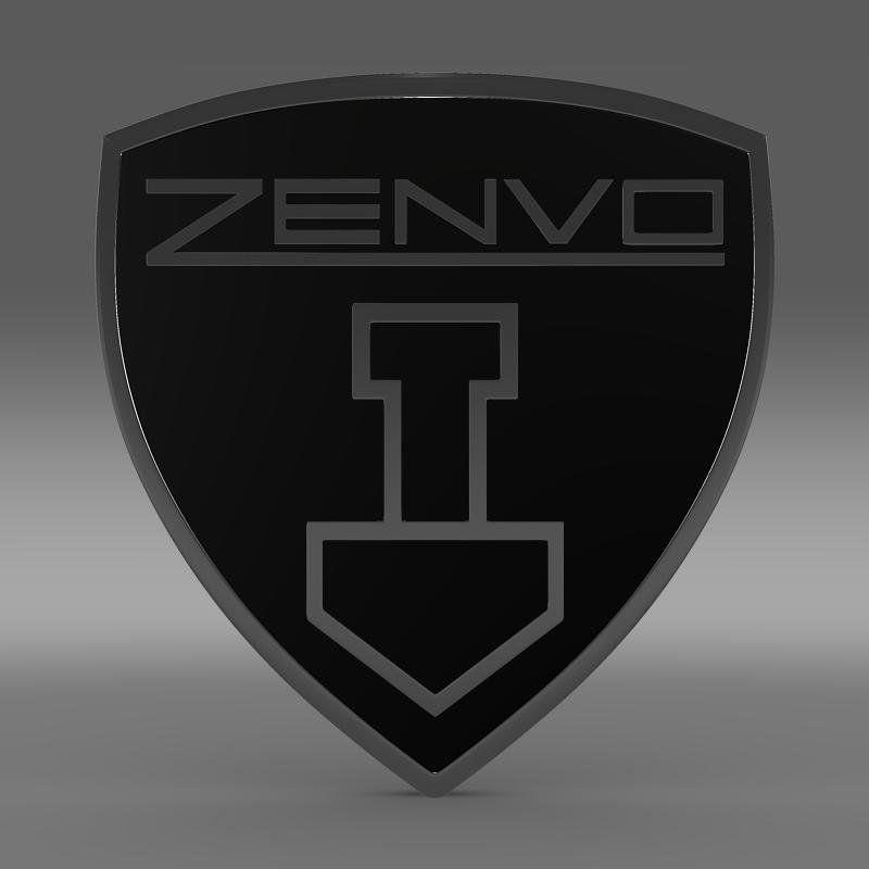 Zenvo Logo - Zenvo Logo 3D Model in Parts of auto 3DExport