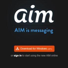 AOL Im Logo - AOL Overhauls AIM, Adds New iPhone App
