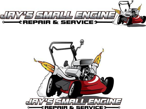 Lawn Mower Repair Service Logo - Jay's Small Engine Repair logo on Behance