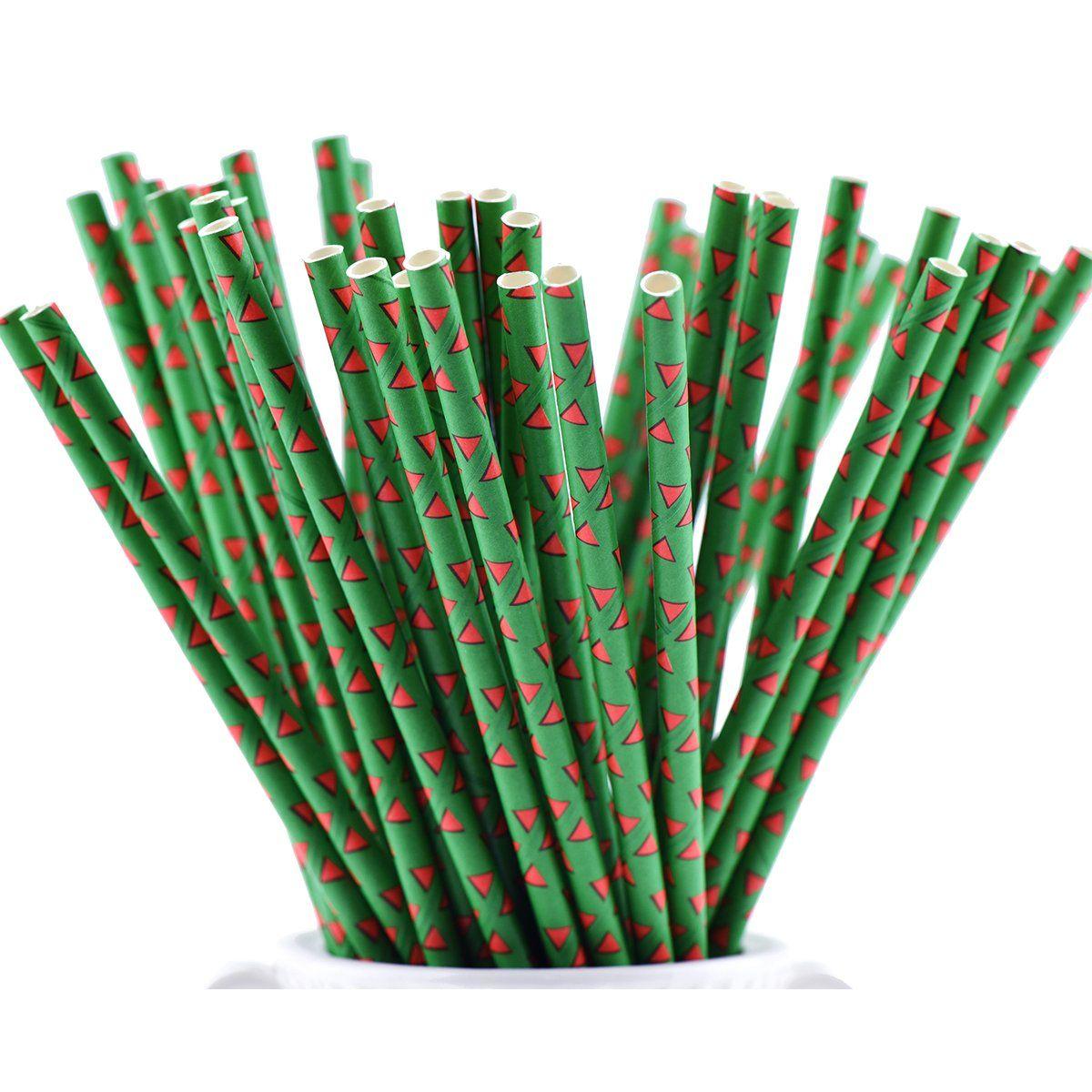 Plant Green and Red Triangle Logo - Green | Red Triangle Paper Straws — STRAWTOPIA