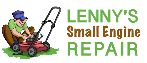 Lawn Mower Repair Service Logo - Homepage. Lenny's Repair