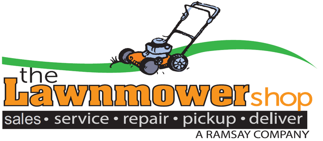 Lawn Mower Repair Service Logo - The Lawnmower Shop. Mower Repairs. Bristol, RI