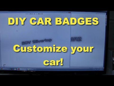 Custom Car Maker Logo - Make your own custom car badges - YouTube