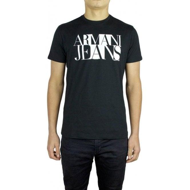T-Shirt Square Logo - Armani Jeans. Armani Jeans Square Logo T Shirt In Black. Chameleon