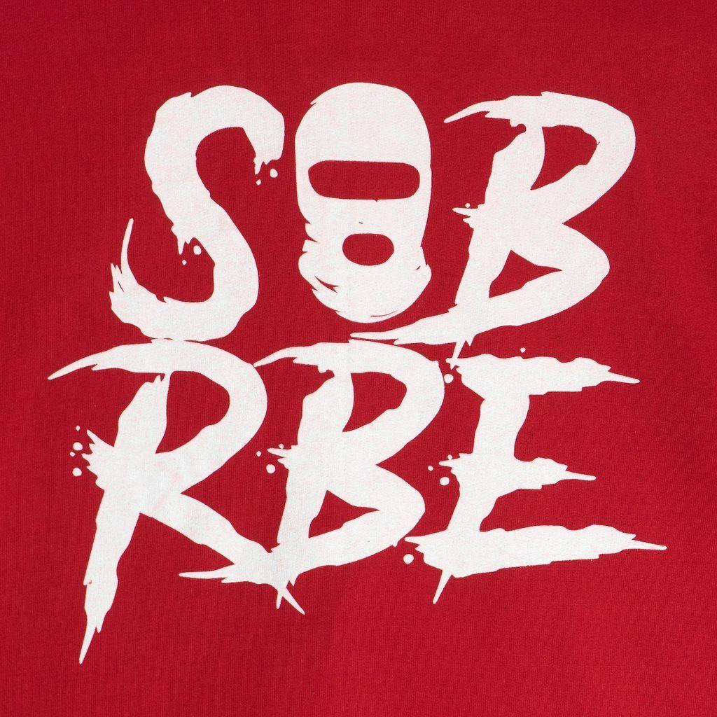 Sob Logo - ANTI LOGO ZIP HOODIE - RED – SOB X RBE