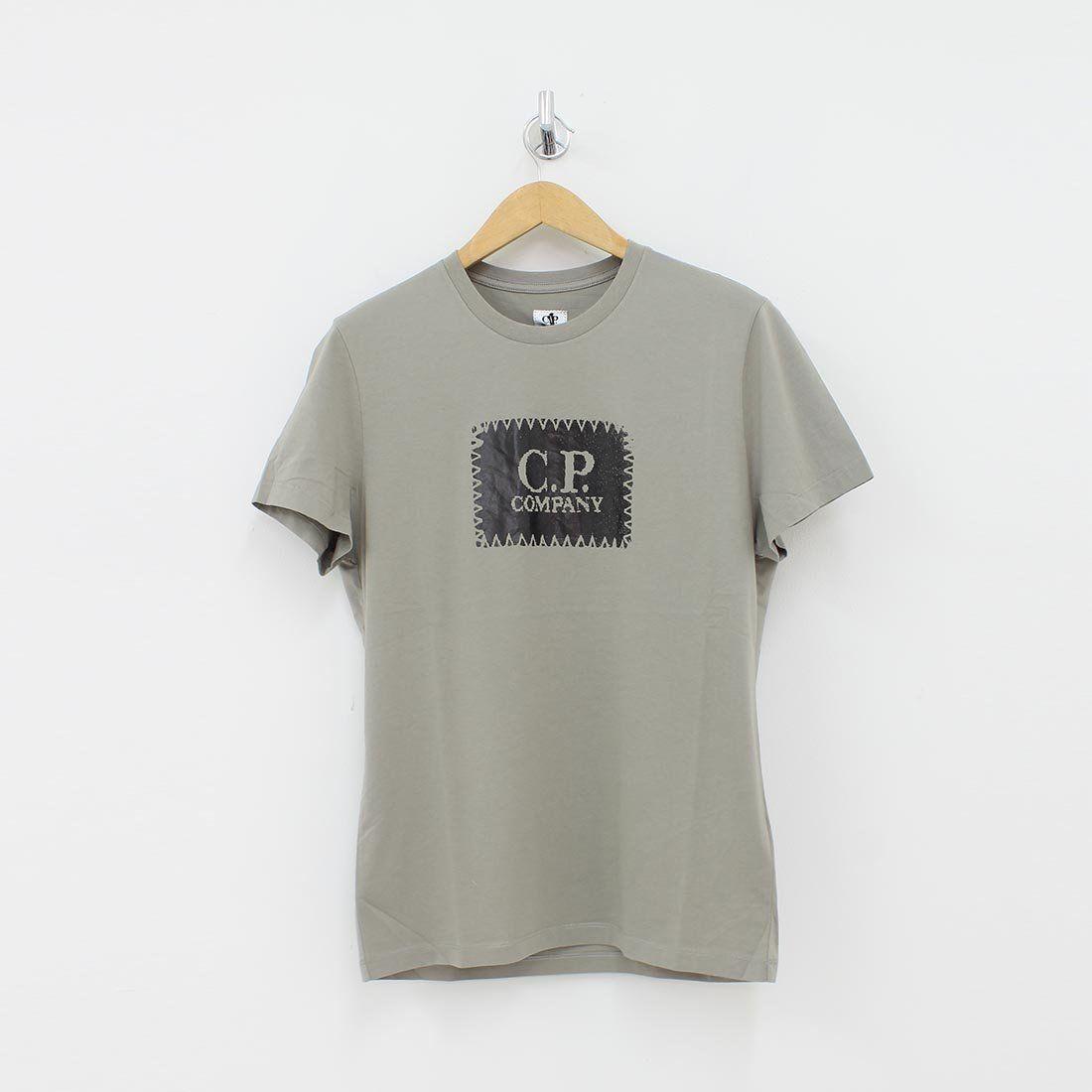 T-Shirt Square Logo - CP Company Square Logo T Shirt Grey