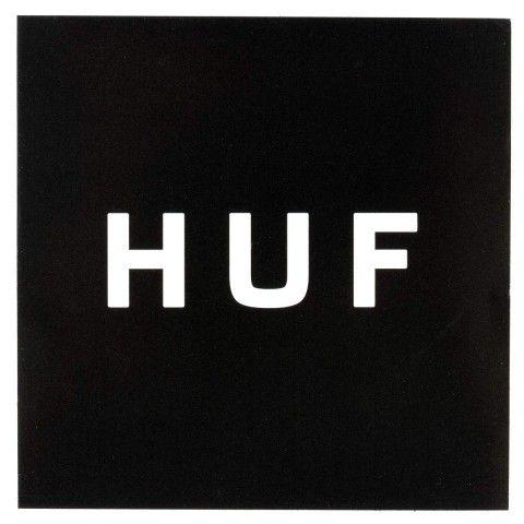 HUF Box Logo - HUF BOX LOGO BLACK STICKER