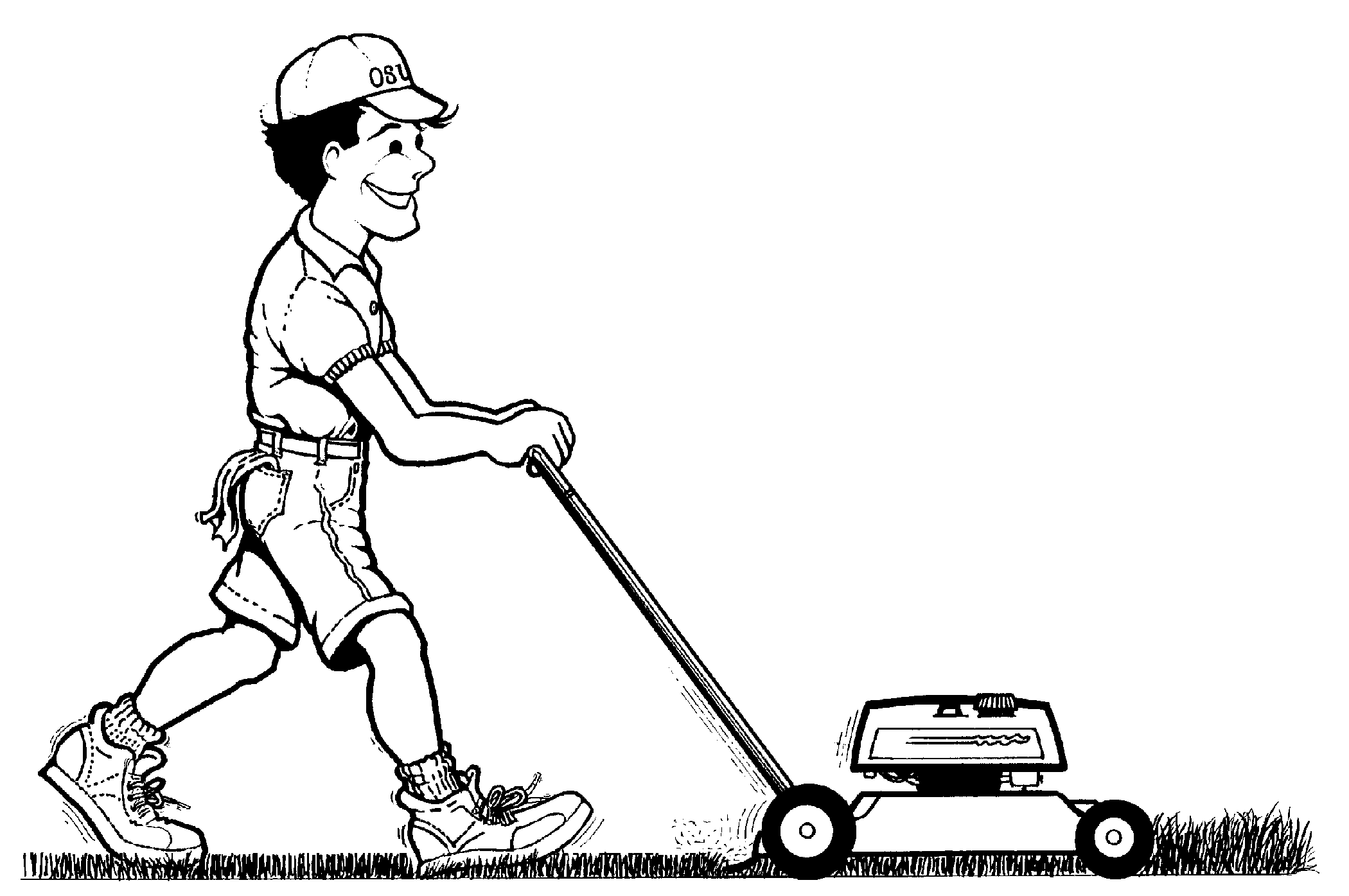 Lawn Mower Repair Service Logo - Lawnmower Repairs, Lawn Mower Servicing Southend, Chelmsford Essex