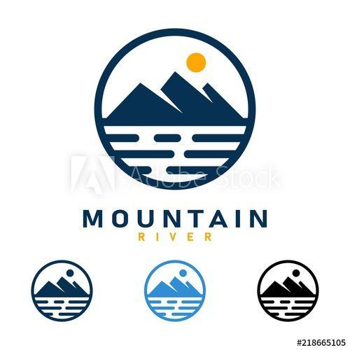 Mountain River Logo - Mountain River Design Logo Vector, Mountain Logo, River Logo Design ...