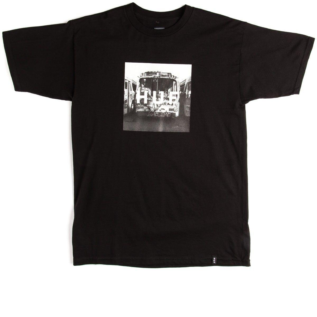 HUF Box Logo - HUF Transit Box Logo T-Shirt - Black