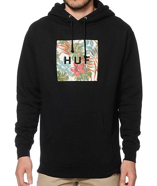 HUF Box Logo - HUF Blossom Box Logo Hoodie