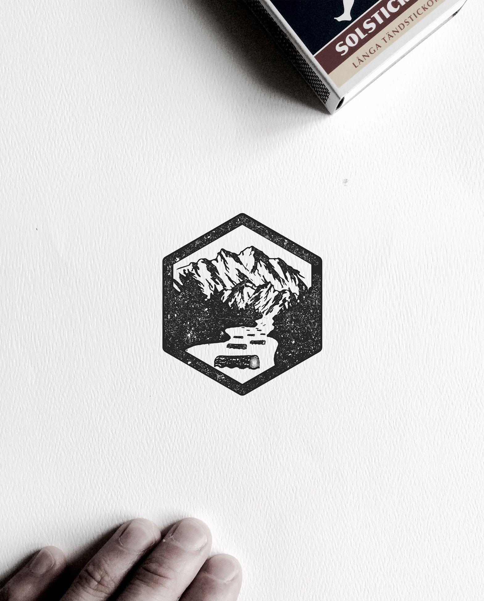 Mountain River Logo - VISLA Graphic - illustration and logo design -- mountain river ...