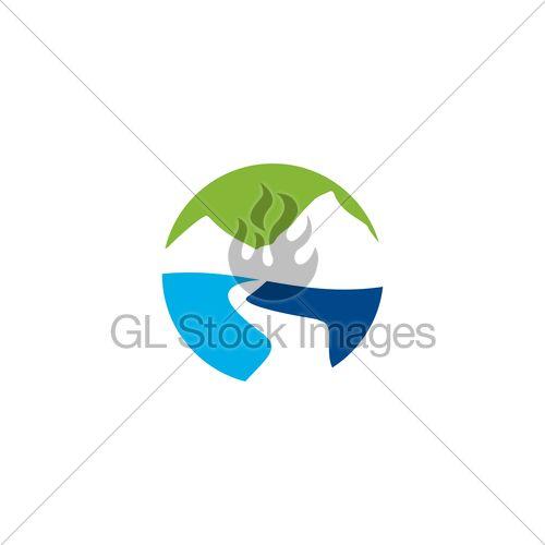 Mountain River Logo - Mountain River Logo · GL Stock Images