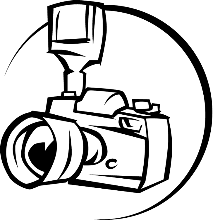 Cartoon Black and White Logo - Free Camera Logo Png, Download Free Clip Art, Free Clip Art
