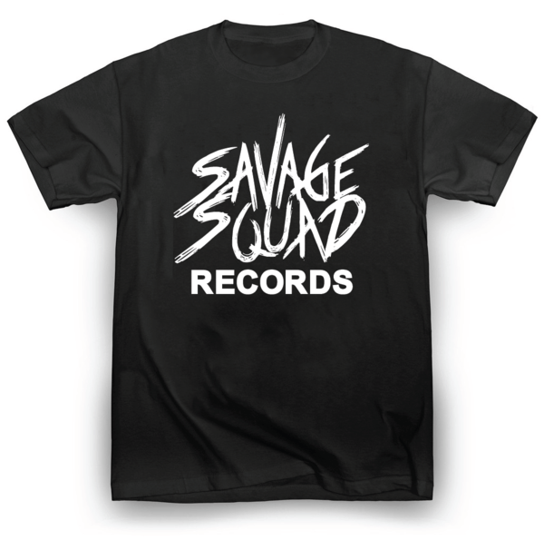 Savage Squad Logo - Savage Squad Records T-Shirt - Black