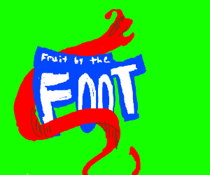 Fruitbythefoot Logo - Fruit by the foot - Drawception