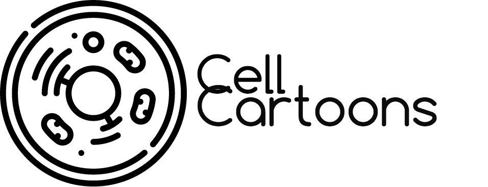 Cartoon Black and White Logo - Home - Cell Cartoons