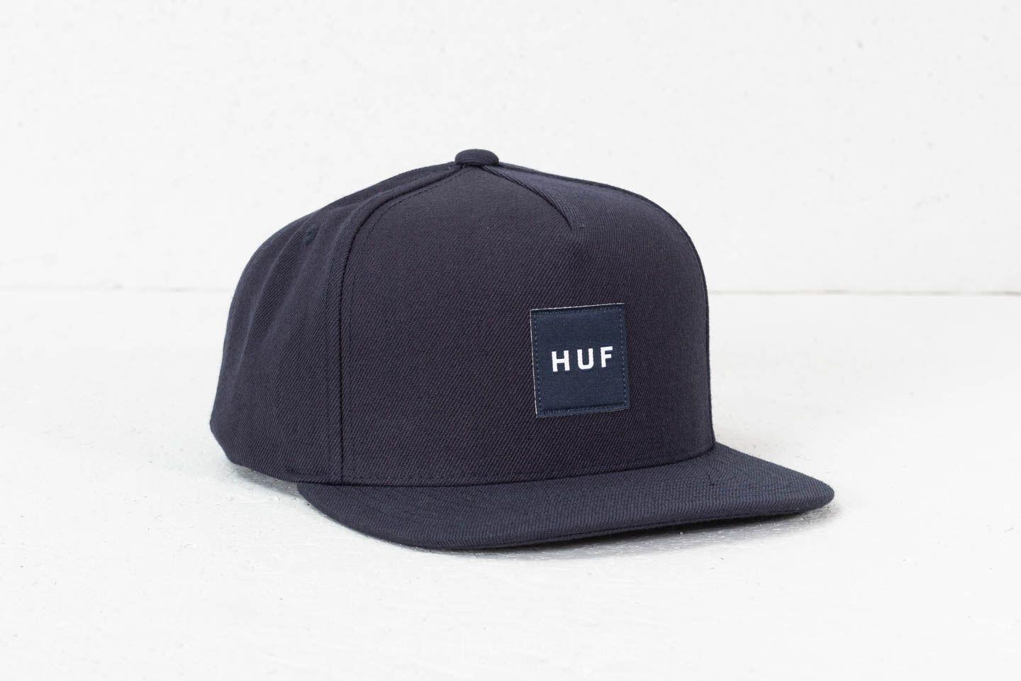 HUF Box Logo - HUF Box Logo Snapback Midnight | Footshop