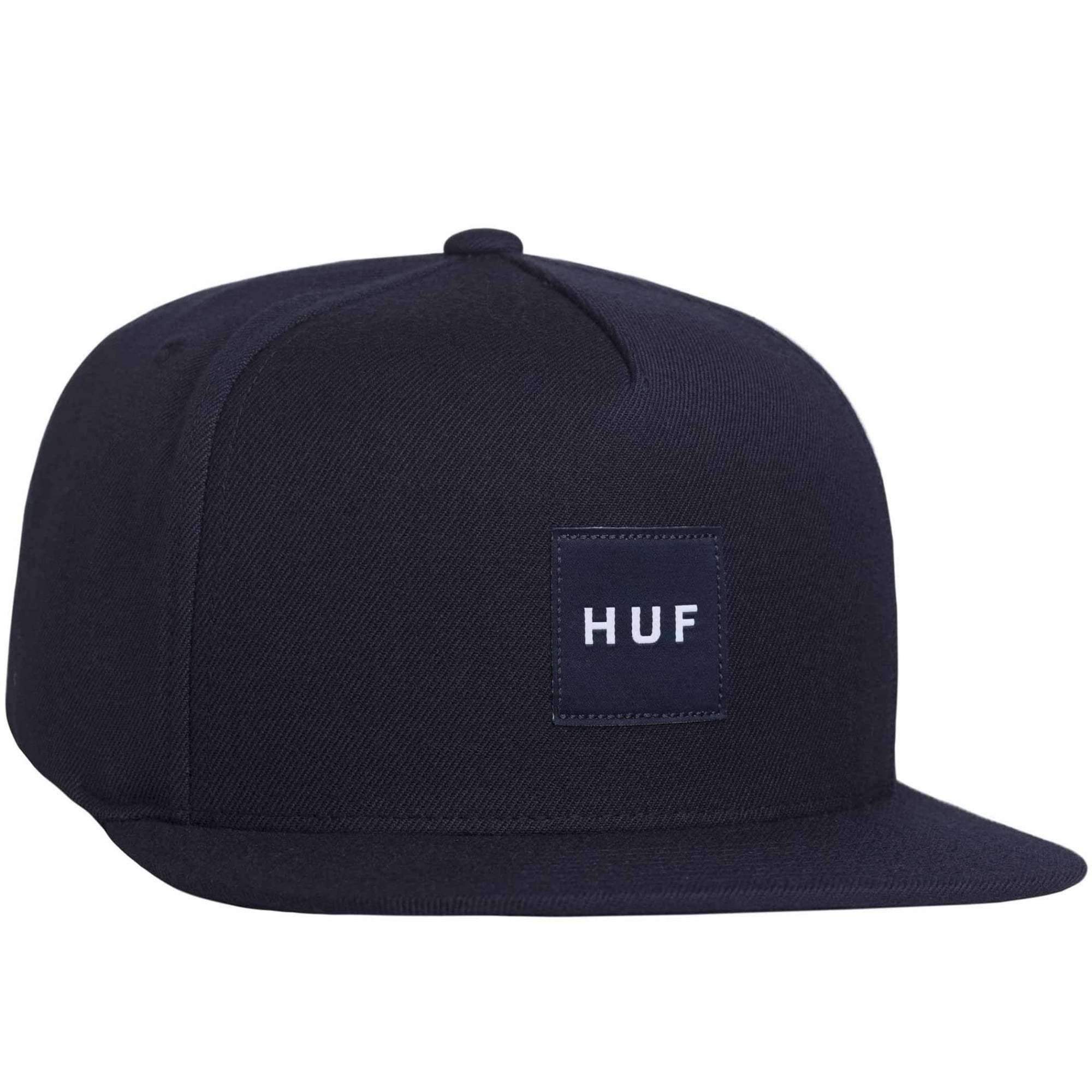 HUF Box Logo - HUF Box Logo Snapback Cap In Midnight | FREE UK Delivery on ALL ORDERS
