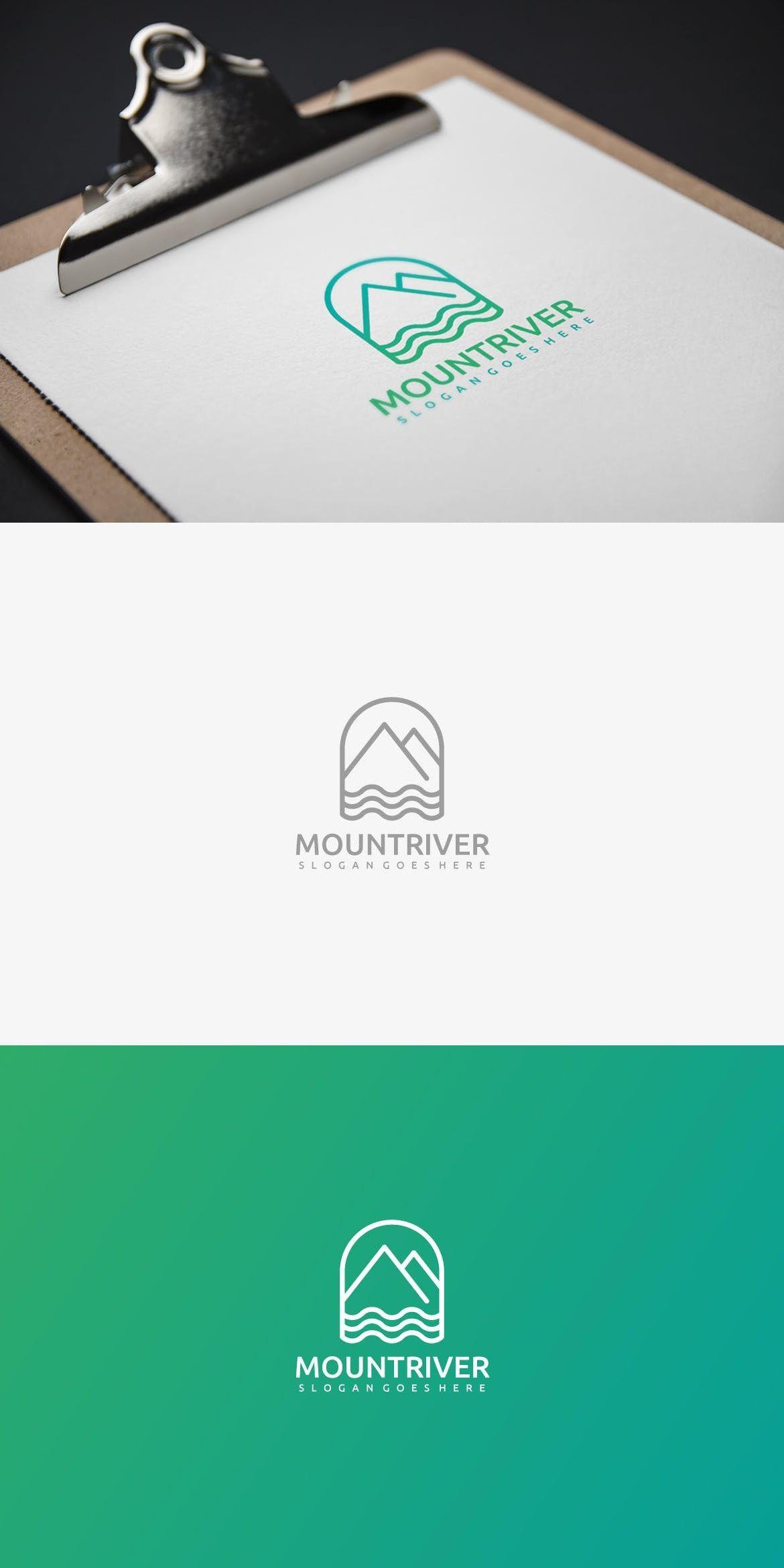 Mountain River Logo - Mountain River Logo | Logo Stings Video Templates | River logo ...