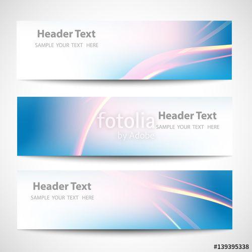 Red Line Blue Background Logo - Abstract header blue wave red line white blue background vector