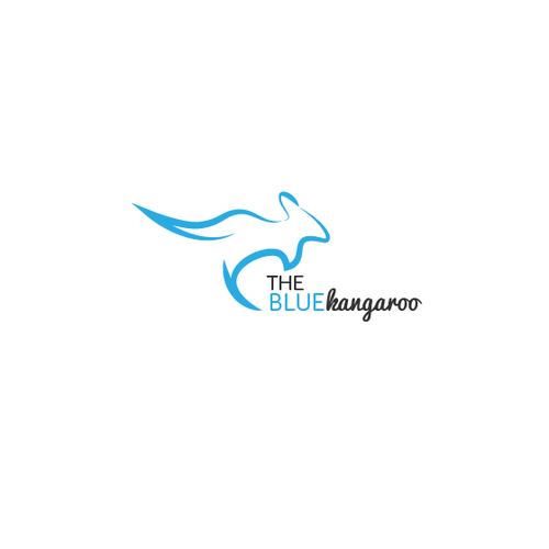 Blue Kangaroo Logo - The Blue Kangaroo Cafe's quest for BRAND and Identity. Logo design