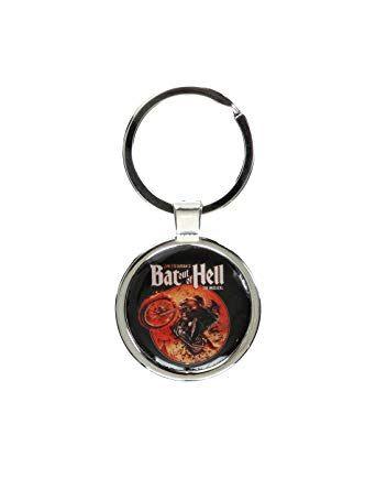 Bat in a Circle Logo - Bat Out Of Hell Unisex Circle Logo Keyring: Amazon.co.uk: Clothing