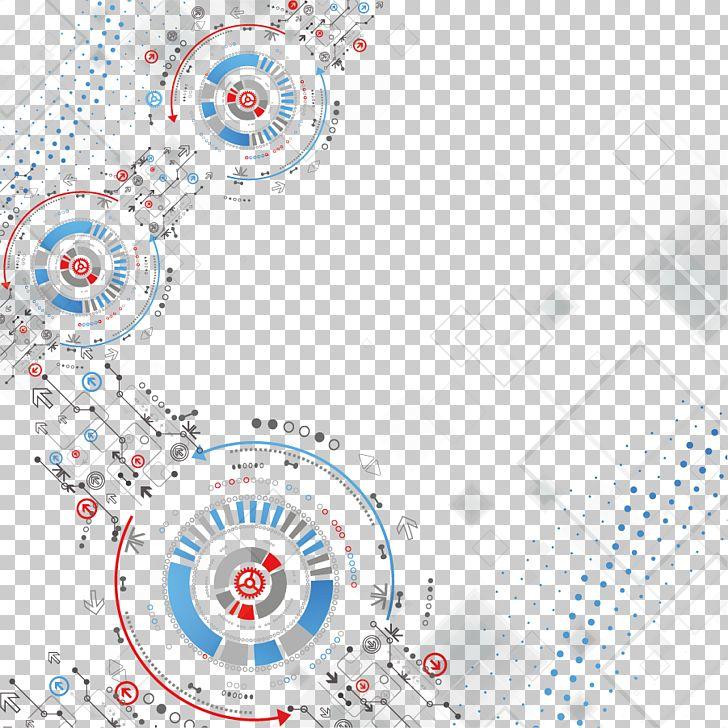 Red Line Blue Background Logo - Technology Euclidean Line, Dynamic fashion technology background