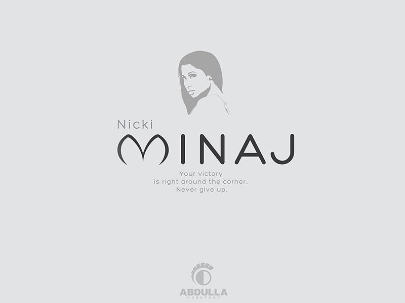Nicki Minaj Logo - Nicki Minaj Typography Concept by Abdulla Huseynov | Dribbble | Dribbble