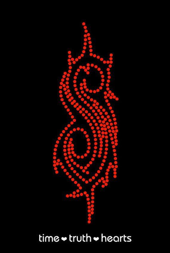Slipknot Logo - Slipknot logo 2.73x 7.88 on formfitting halflace | Etsy