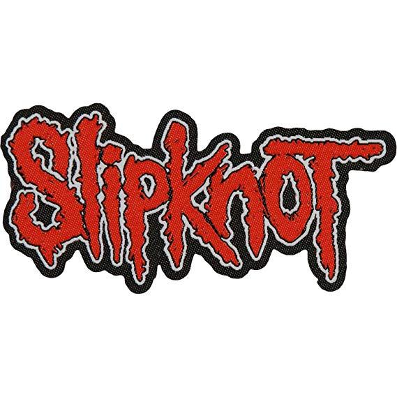 Slipknot Logo - Slipknot Logo Patch red-black: Amazon.co.uk: Clothing