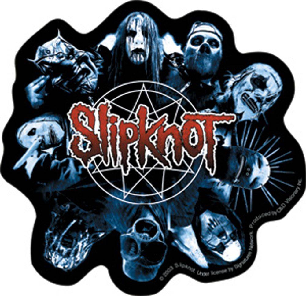 Slipknot Logo - Slipknot Band Faces Logo Sticker