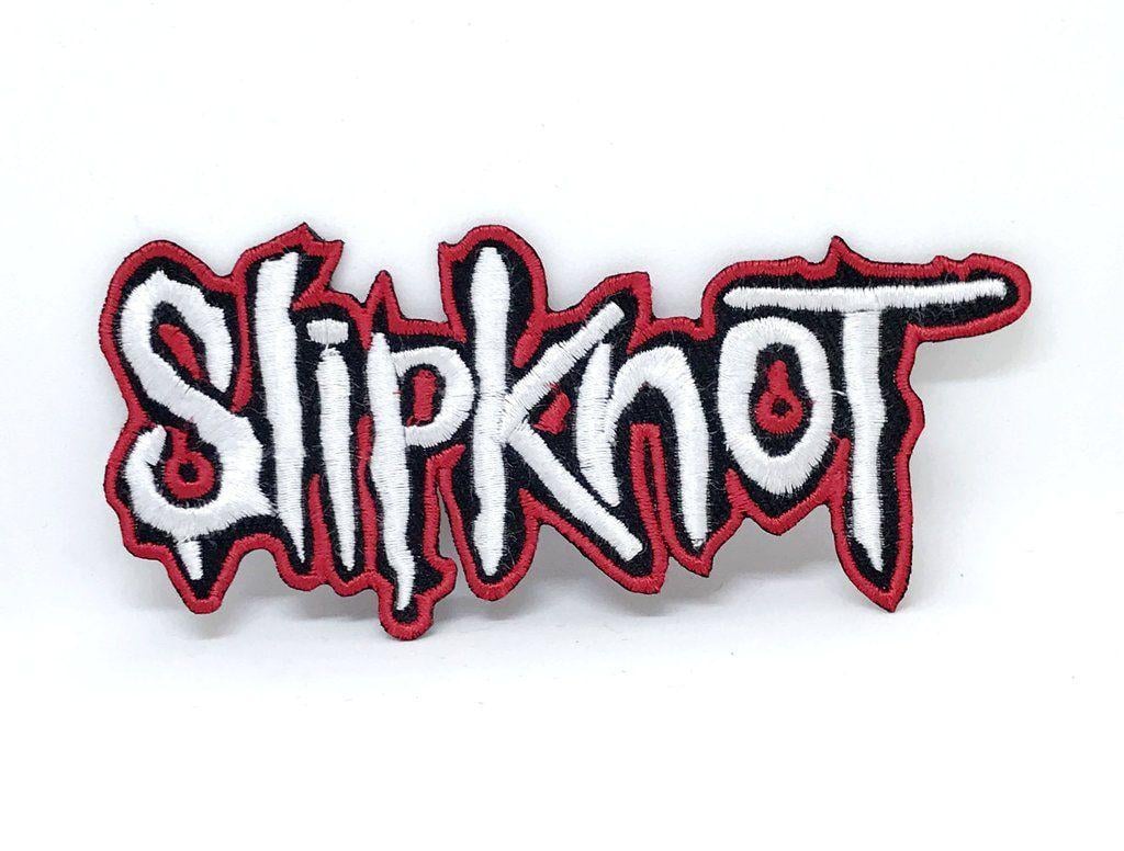 Red Slipknot Logo - Slipknot Metal Music band logo Iron on Embroidered Patches – Patches ...