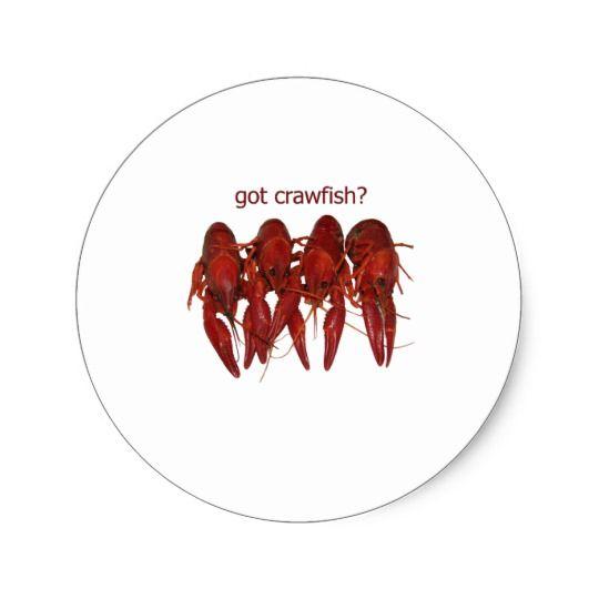 Crawfish Logo - got crawfish? logo classic round sticker | Zazzle.com
