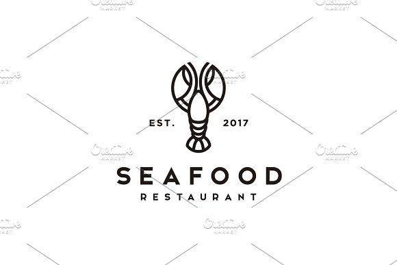 Crawfish Logo - Seafood / Lobster / Crawfish logo Logo Templates Creative Market