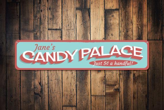 Candy Palace Logo - Candy Palace Sign Candy Lover Gift Sweet Shop Store Sign | Etsy